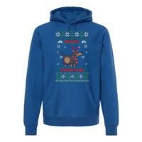 Merry Myass Funny Ugly Christmas Dachshund Dog Lovers Funny Gift Premium Hoodie