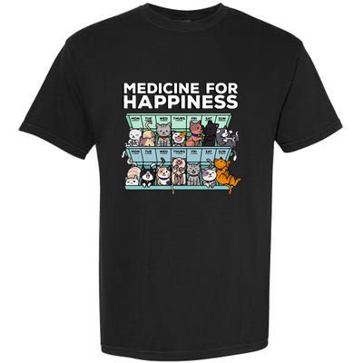 My Medicine For Happiness Called Cats every day Garment-Dyed Heavyweight T-Shirt