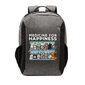 My Medicine For Happiness Called Cats every day Vector Backpack