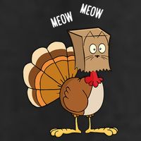 Meow Meow Funny Turkey Thanksgiving Cool Comfort Performance Bucket Hat