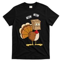 Meow Meow Funny Turkey Thanksgiving T-Shirt