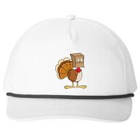 Meow Meow Funny Turkey Thanksgiving Snapback Five-Panel Rope Hat