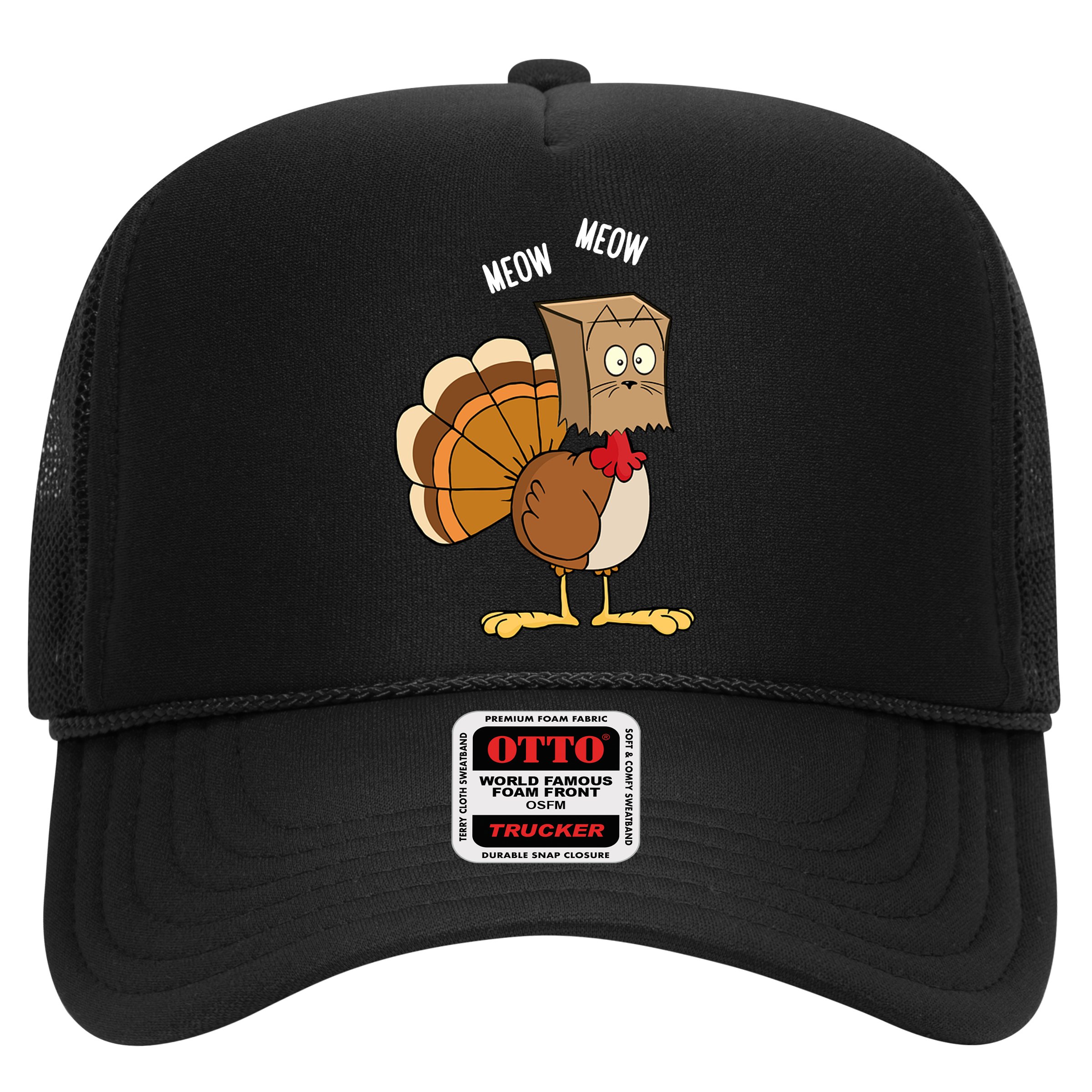 Meow Meow Funny Turkey Thanksgiving Hat