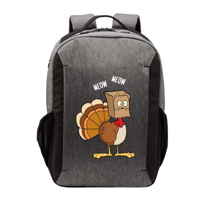 Meow Meow Funny Turkey Thanksgiving Vector Backpack