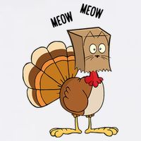 Meow Meow Funny Turkey Thanksgiving Garment-Dyed Sweatshirt