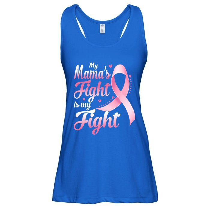 My Mamas Fight Is My Fight Breast Cancer Awareness Funny Gift Ladies Essential Flowy Tank