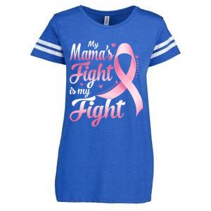 My Mamas Fight Is My Fight Breast Cancer Awareness Funny Gift Enza Ladies Jersey Football T-Shirt