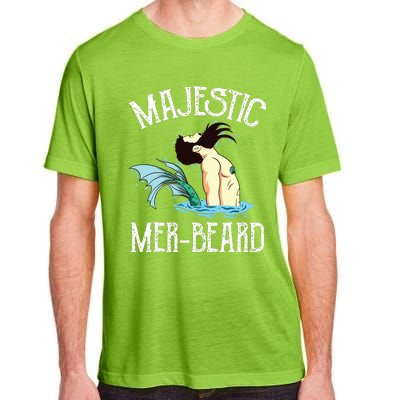 Majestic Merbeard Funny Merman Manly Merman Adult ChromaSoft Performance T-Shirt