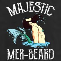 Majestic Merbeard Funny Merman Manly Merman Cool Comfort Performance Bucket Hat