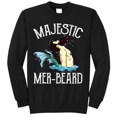 Majestic Merbeard Funny Merman Manly Merman Sweatshirt