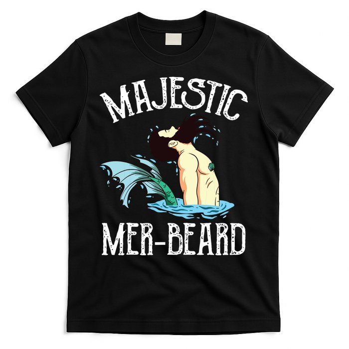 Majestic Merbeard Funny Merman Manly Merman T-Shirt