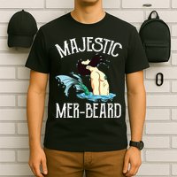 Majestic Merbeard Funny Merman Manly Merman T-Shirt