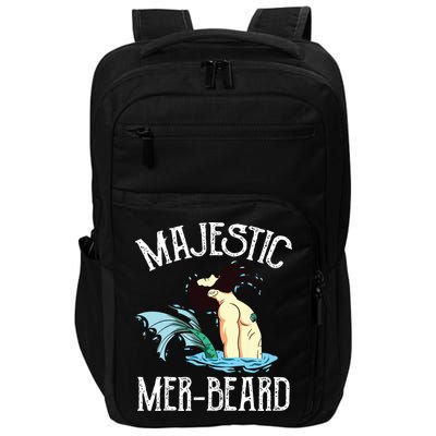Majestic Merbeard Funny Merman Manly Merman Impact Tech Backpack