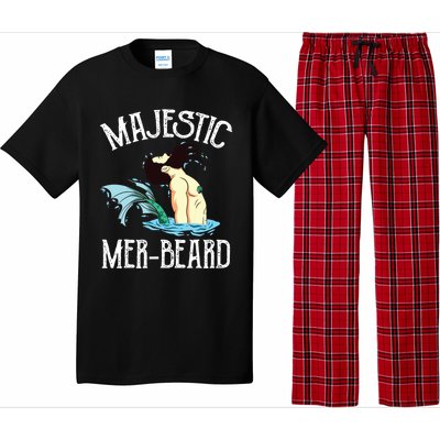 Majestic Merbeard Funny Merman Manly Merman Pajama Set