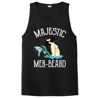 Majestic Merbeard Funny Merman Manly Merman PosiCharge Competitor Tank