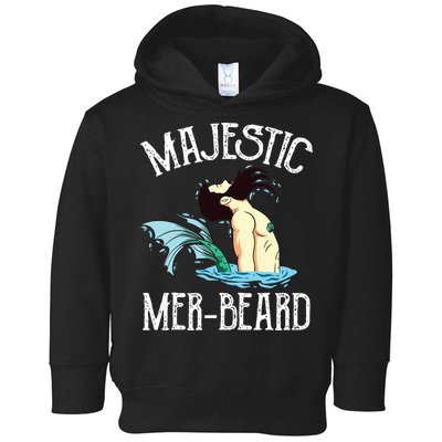 Majestic Merbeard Funny Merman Manly Merman Toddler Hoodie