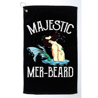 Majestic Merbeard Funny Merman Manly Merman Golf Towel