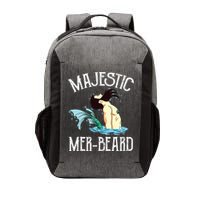 Majestic Merbeard Funny Merman Manly Merman Vector Backpack