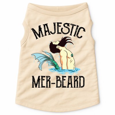 Majestic Merbeard Funny Merman Manly Merman Doggie Tank