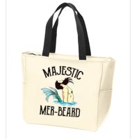 Majestic Merbeard Funny Merman Manly Merman Zip Tote Bag