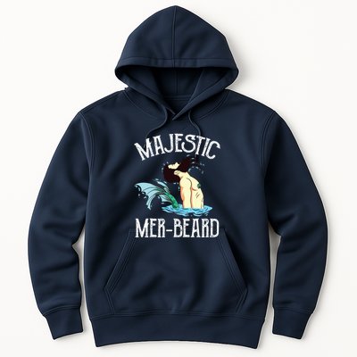 Majestic Merbeard Funny Merman Manly Merman Hoodie