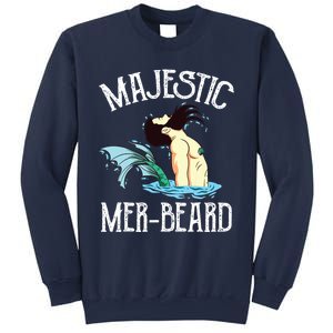 Majestic Merbeard Funny Merman Manly Merman Sweatshirt