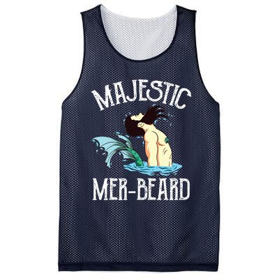 Majestic Merbeard Funny Merman Manly Merman Mesh Reversible Basketball Jersey Tank