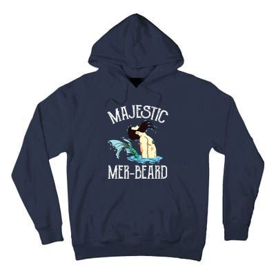 Majestic Merbeard Funny Merman Manly Merman Tall Hoodie