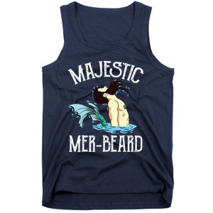 Majestic Merbeard Funny Merman Manly Merman Tank Top