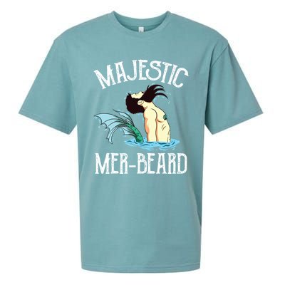 Majestic Merbeard Funny Merman Manly Merman Sueded Cloud Jersey T-Shirt