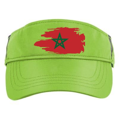 Morocco Moroccan Flag Soccer Football Lover Great Gift Adult Drive Performance Visor