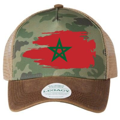 Morocco Moroccan Flag Soccer Football Lover Great Gift Legacy Tie Dye Trucker Hat