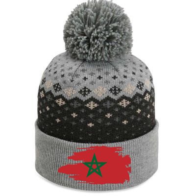 Morocco Moroccan Flag Soccer Football Lover Great Gift The Baniff Cuffed Pom Beanie