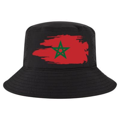 Morocco Moroccan Flag Soccer Football Lover Great Gift Cool Comfort Performance Bucket Hat