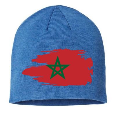 Morocco Moroccan Flag Soccer Football Lover Great Gift Sustainable Beanie