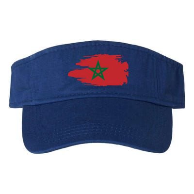 Morocco Moroccan Flag Soccer Football Lover Great Gift Valucap Bio-Washed Visor