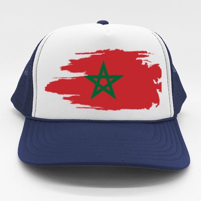 Morocco Moroccan Flag Soccer Football Lover Great Gift Trucker Hat