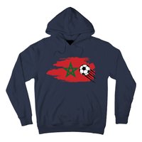 Morocco Moroccan Flag Soccer Football Lover Hoodie