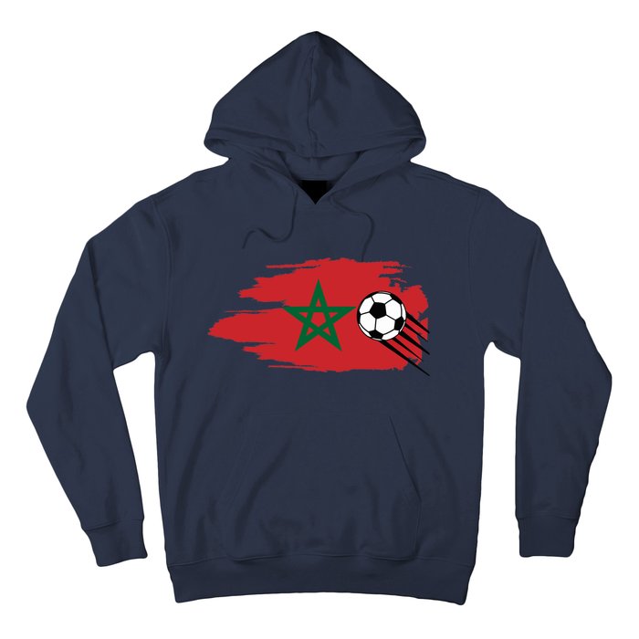 Morocco Moroccan Flag Soccer Football Lover Hoodie