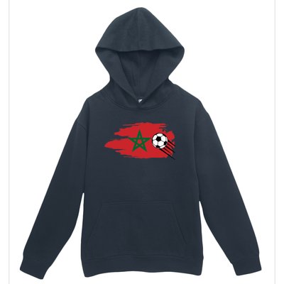 Morocco Moroccan Flag Soccer Football Lover Urban Pullover Hoodie