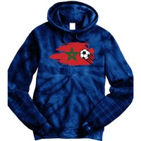 Morocco Moroccan Flag Soccer Football Lover Tie Dye Hoodie