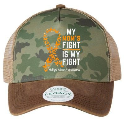 My Mom'S Fight Is My Fight Multiple Sclerosis Awareness Legacy Tie Dye Trucker Hat