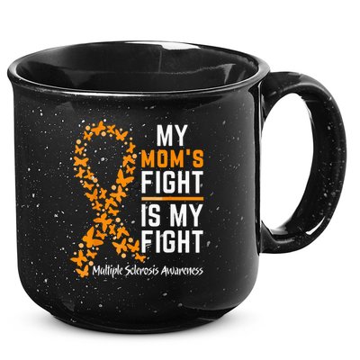My Mom'S Fight Is My Fight Multiple Sclerosis Awareness 15oz Campfire Ceramic Mug