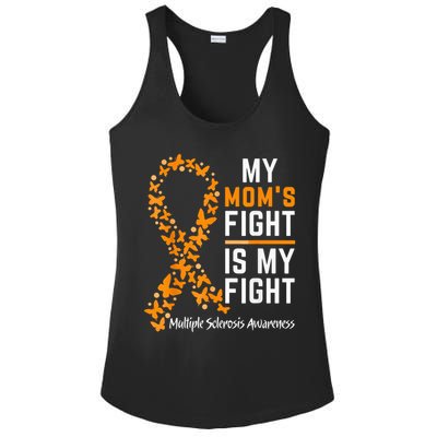 My Mom'S Fight Is My Fight Multiple Sclerosis Awareness Ladies PosiCharge Competitor Racerback Tank