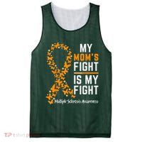 My Mom'S Fight Is My Fight Multiple Sclerosis Awareness Mesh Reversible Basketball Jersey Tank