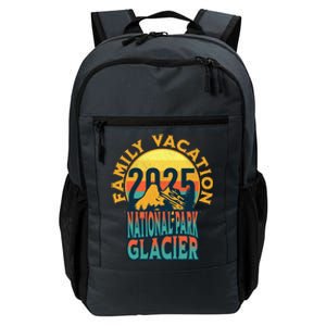 Montana Mountains Family Trip Glacier National Park 2025 Gift Daily Commute Backpack