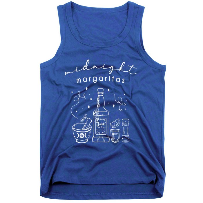 Midnight Margaritas Funny Halloween Witches Tank Top