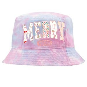 Mrry Mama Funny Christmas Mama Claus Christmas Mama Tie-Dyed Bucket Hat