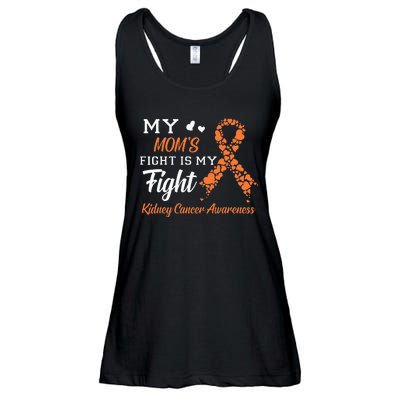 My Moms Fight Is My Fight Kidney Cancer Awareness Ladies Essential Flowy Tank