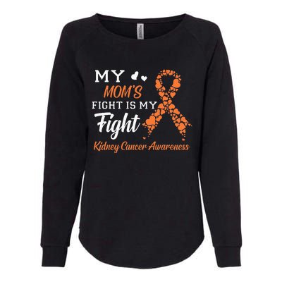 My Moms Fight Is My Fight Kidney Cancer Awareness Womens California Wash Sweatshirt